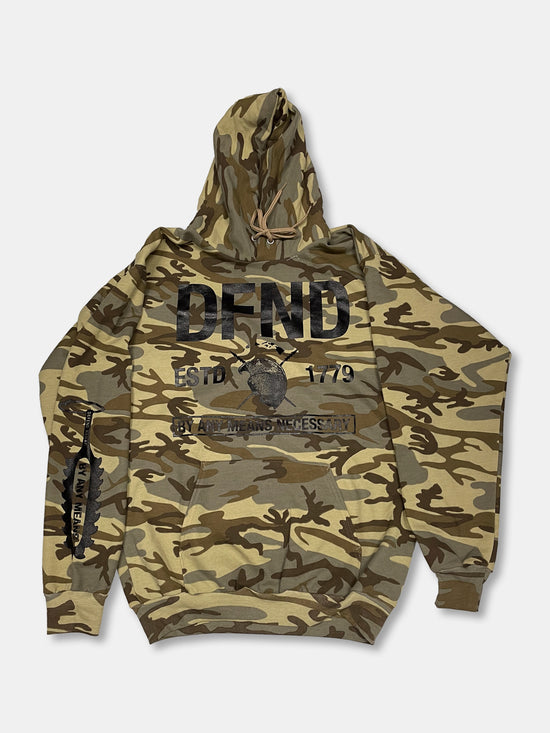 CROOKEST Light Brown Camo Pullover Hoodie