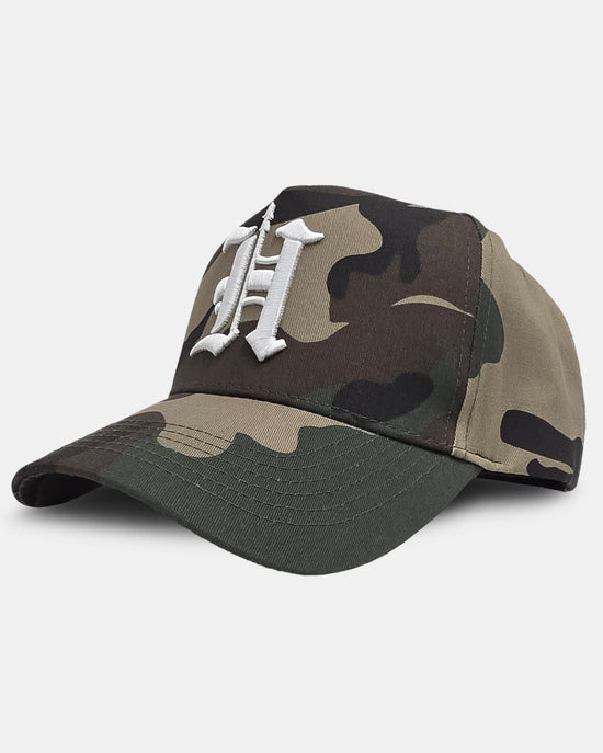 H SPEAR CAMO A-Frame Snapback