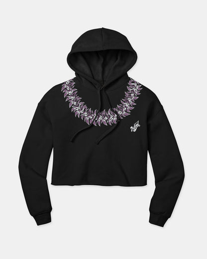 ORCHID LEI Crop Hoodie