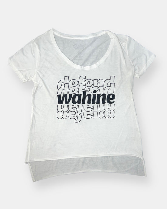 Wāhine HEART White Slouchy Tee