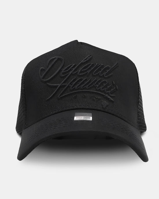 WILDSTYLE LOGO All Black A-Frame Trucker