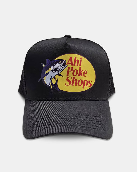 AHI POKE SHOPS Black Trucker